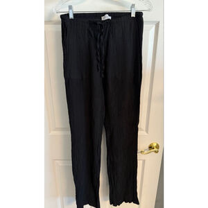 Love Poem by Block drawstring pants black size medium